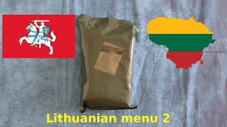 Lithuanian MRE menu 2, review and taste test