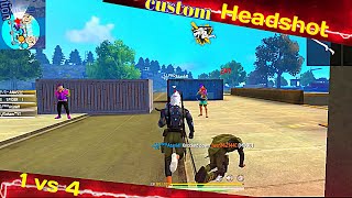 Headshot Highlights || Custom hud and sensitivity settings || custom Gameplay | Garena free fire 🔥