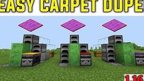 Minecraft Easiest Way to Dupe Carpet - Infinite Fuel Source