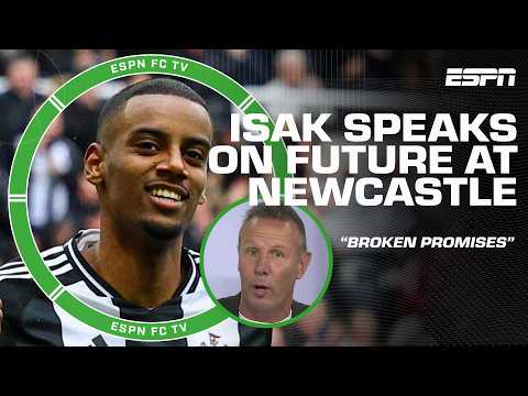 Alexander Isak 'VERY UNPROFESSIONAL' after saying Newcastle BROKE PROMISES 👀 | ESPN FC
