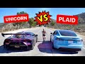 Tesla Plaid VS. Twin-Turbo Huracan “Unicorn”