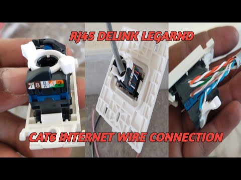 INTERNET WIRE CAT6 CONNECTION, RJ45 DELINK LEGRAND CONNECTION, #LBTECHNICALTUTORIAL