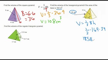 Volume of Pyramids and Cones Part 2