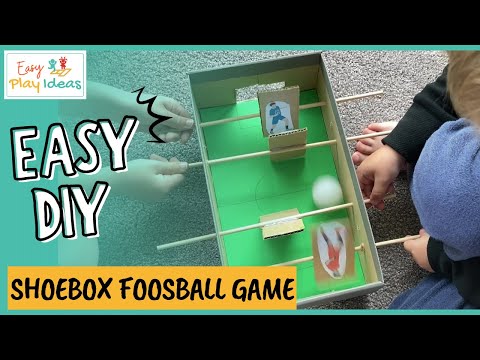 PLAY INSPIRATION | DIY Shoebox Foosball: How to Make Your Own Fooseball Game