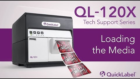 QL-120X Tech Support: How to Load the Media