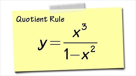 Quotient rule for derivative, ex2