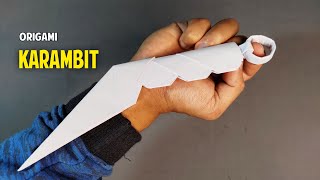 Cara Membuat Kerambit dari Kertas - Origami Pisau Karambit