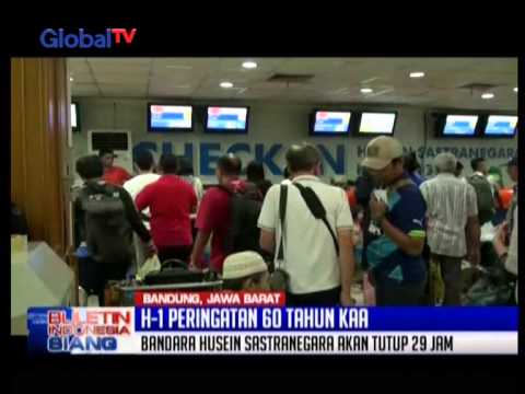 H-1 KAA Ke-60: Mulai Sore Ini, Bandara Husein Sastranegara Tutup Selama 29 Jam - BIS
