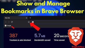 How to Show and Manage Bookmarks in Brave Browser