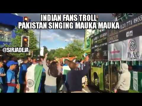 Indian Fans Troll Pakistan Team Singing Mauka Mauka