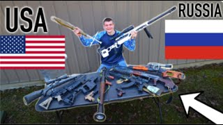 Testing American Vs Russian Military Weapons!