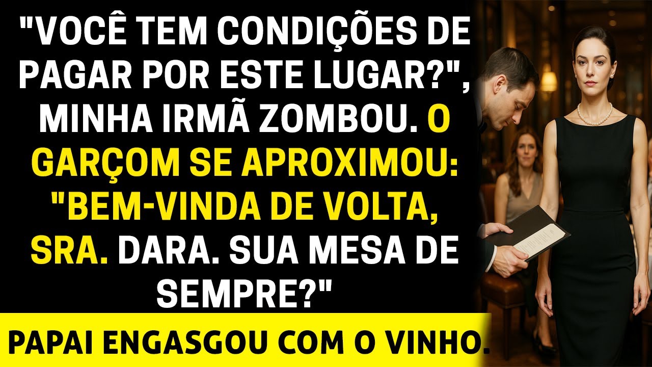 No jantar, me chamaram de pobre — então o garçom disse: 