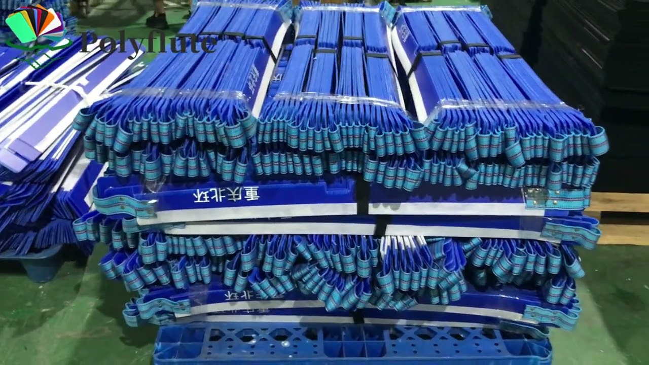 Blue Corrugated Plastic Dividers -Polyflute Corrugated Plastic Manufacturer