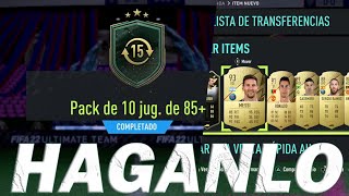 MESSI Y CRISTIANO RONALDO IN A PACK!!! SOBRE DE 10 JUGADORES +85 INTERCAMBIOS DE COMODIN SBC FIFA 22