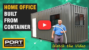 Home Office built from Shipping Container