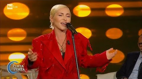 Serena Brancale, "Anema e Core" live - Porta  a porta del 18/02/2025