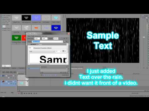 SV-HowTo #1 - Rain Effect