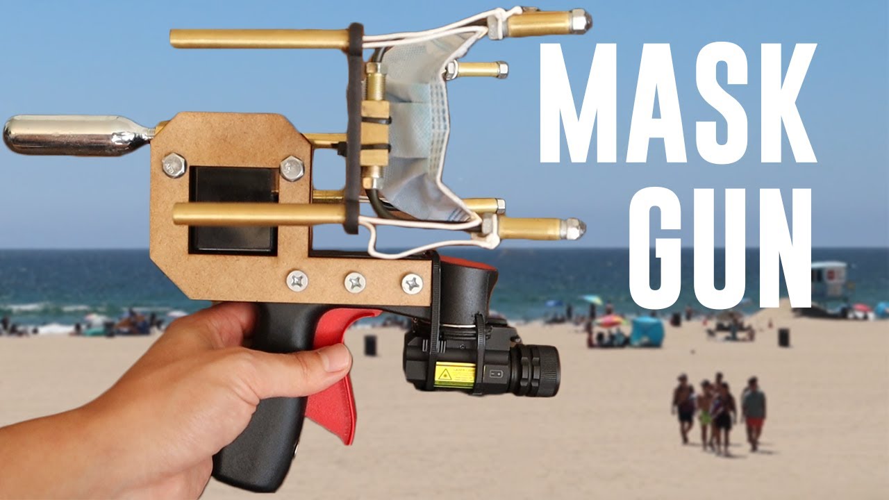 YouTuber designs gun that shoots masks onto faces of those who ...