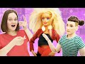 Игры одевалки - У куклы Барби новый образ? Салон красоты Barbie! - Сборник видео для девочек