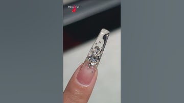 DIY Diamond Rhinestone Nail Art Design | HEMA & TPO-Free Clear Builder Gel & Dual Forms #nailtech
