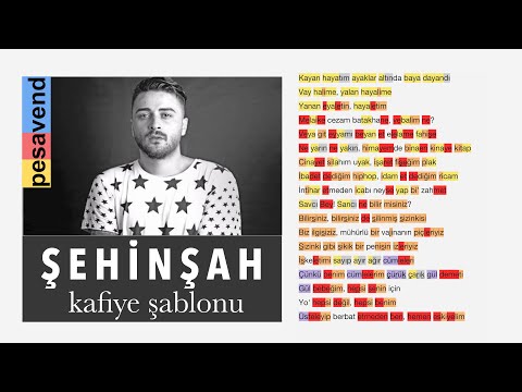 Şehinşah - Güller ve Rhyme - Verse 1  - Sözler & Kafiye Şablonu