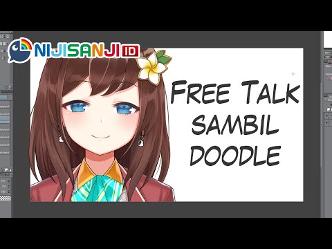 (Free Talk+Art) udah lama gak gambar;;; maaf kalo jelek lmao【NIJISANJI ID | Hana Macchia】