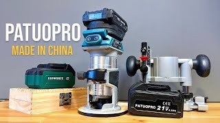 The PATUOPRO cordless MILLING MACHINE. A budget edge milling machine from China.