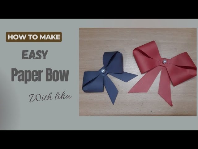 How to Make a Paper Bow 🎀 - QUICK & EASY for Gift Wrapping 