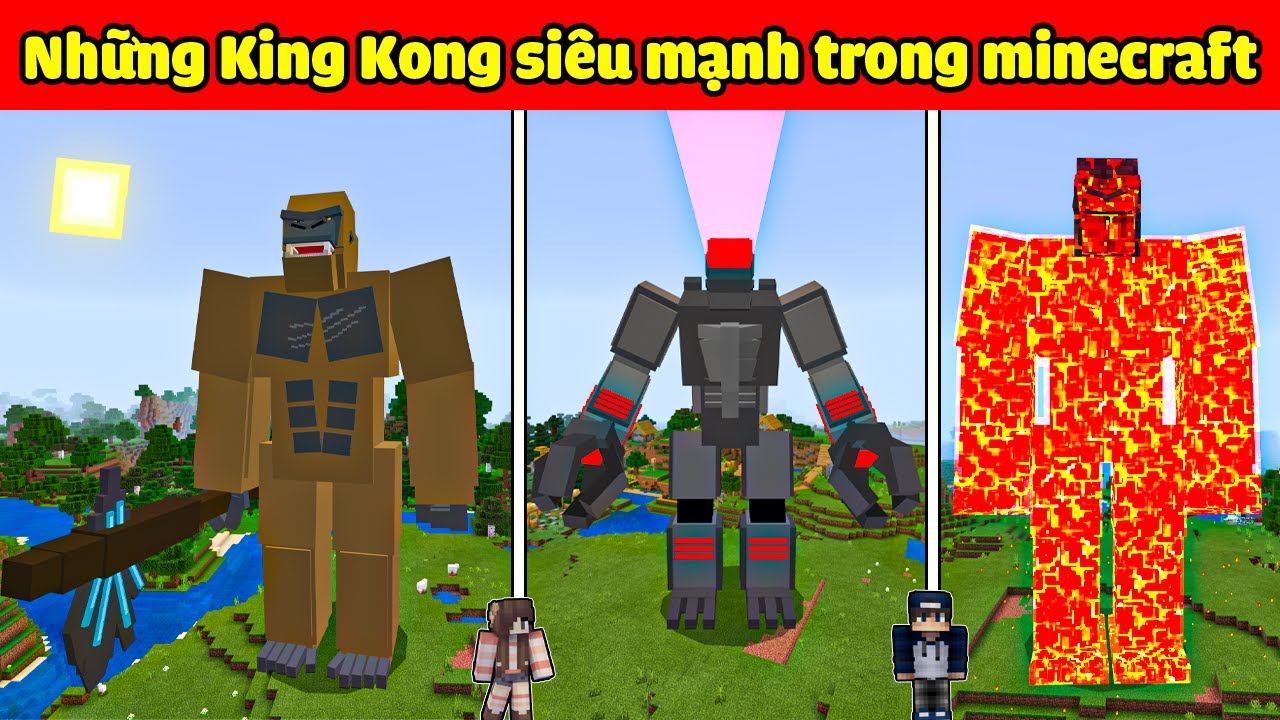 daily login ro exe  2022 New  bqThanh và Ốc Tìm Ra Những Vua Khỉ KING KONG Siêu Mạnh Trong Minecraft