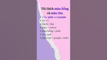 COLOURS in Vietnamese