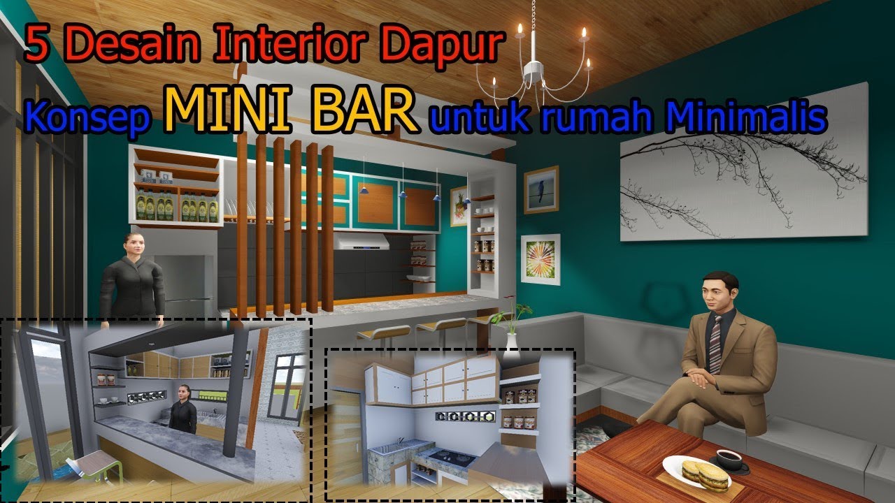 5 Desain Interior Dapur Dengan Konsep Mini Bar Pada Rumah Minimalis YouTube