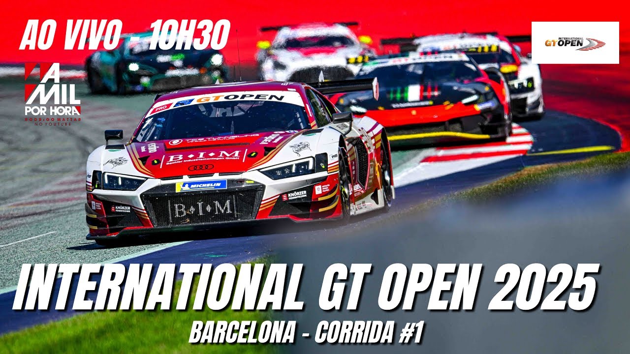 🟪INTERNATIONAL GT OPEN 2025 | BARCELONA - 1ª CORRIDA | AO VIVO E COM IMAGENS