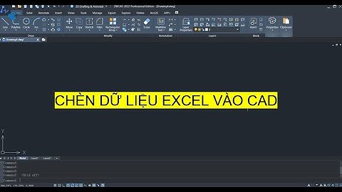 DATALINK - Chèn bảng Excel vào CAD | Insert Excel table into CAD