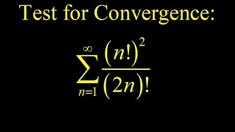 Introduction to the ratio test and application to a series with factorials.