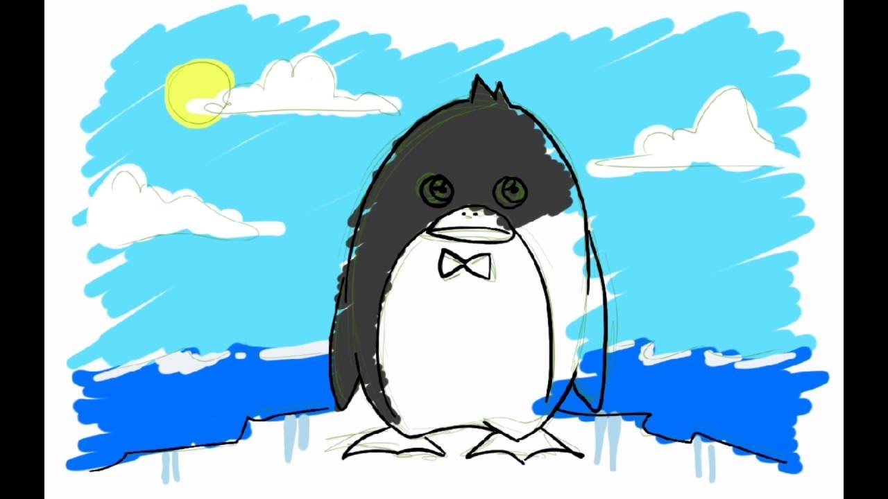 Imparare a disegnare e colorare Pinguino Imparare a disegnare e colorare Pinguino