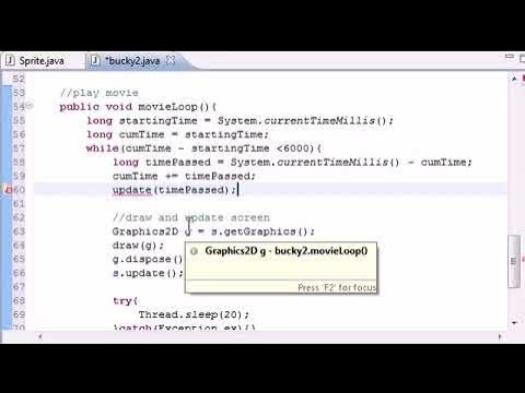 Java Game Development 25 Starting the Sprites Movement - YouTube