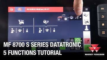 MF 8700S Series Datatronic 5 Functions