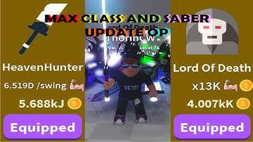 Saber Simulator I BOUGHT MAX CLASS AND GOT BACK TO MAX SABERS IN 5 MINUTES OP UPDATE