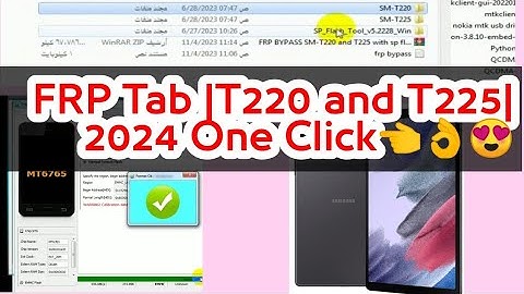how to FRP Samsung Tab A7 |T220, T225| Bypass Google Account Using Sp flash tool Android 13, 12, 11