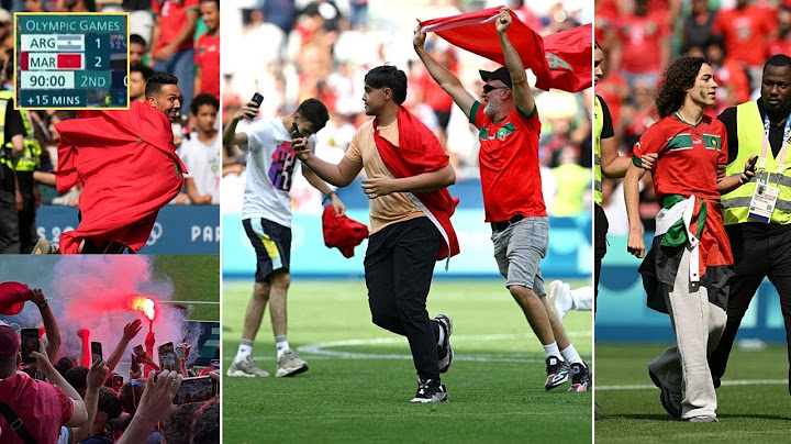 Morocco Fans Invaded The Pitch After Argentina Scored in 106th Minute of their Paris Olympic Match