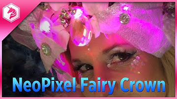 Make a Glowing Fairy Crown with NeoPixels @adafruit #adafruit
