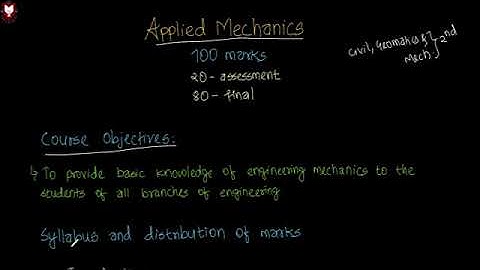 Applied mechanics chapter 1