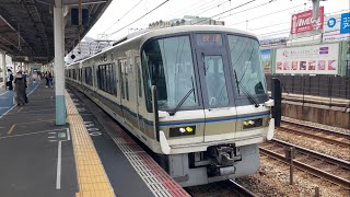 【4K】JR神戸線 221系6両編成 快速野洲行き 垂水駅発車