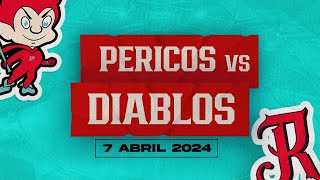 Pericos de Puebla vs Diablos Rojos del México. 7 de abril, 2024.
