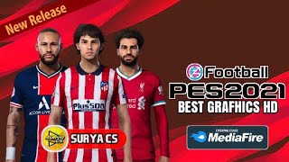 PES 2021 PPSSPP Android Terbaru Offline Camera PS4 Real Face & HD Graphics - New Tranfers & 500 MB