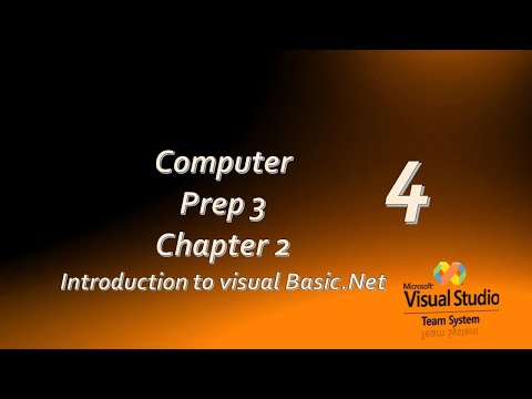 prep3  chapter 2 Introduction to visual basic.Net  / كمبيوتر الصف الثالث الاعدادي لغات