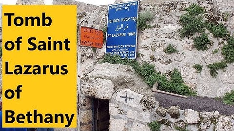 Jesus was here - entering the tomb of Saint Lazarus of Bethany. HE restored him to life HERE