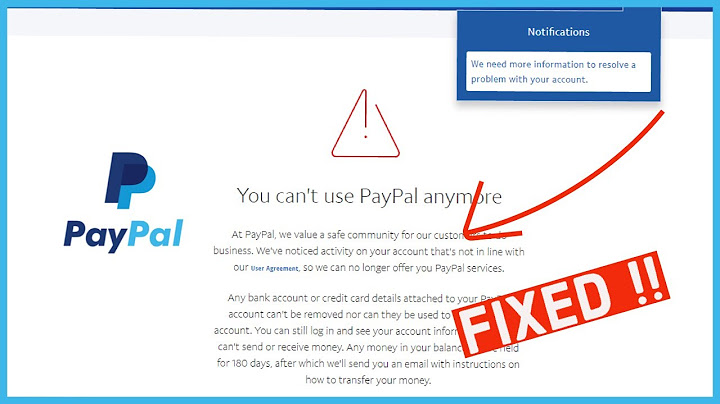 Theres an issue with your account lỗi paypal năm 2024