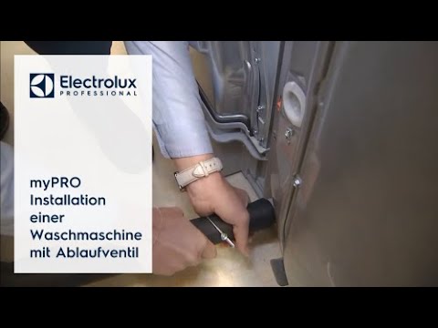 myPRO: Installation einer Waschmaschine mit Ablaufventil