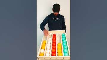 Fun & Chaos: Color Ball Sorting Challenge 🟢🔴🟡🔵 | Fun Games #game #satisfying #shorts #asmrsounds